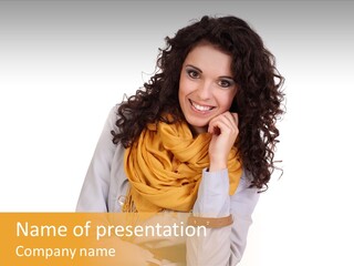 Eyes Woman One PowerPoint Template