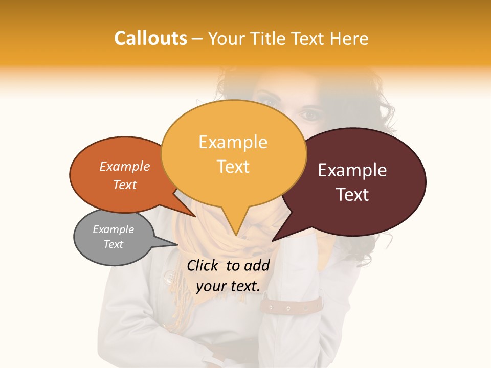 Eyes Woman One PowerPoint Template