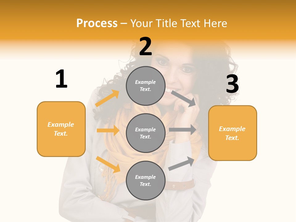 Eyes Woman One PowerPoint Template