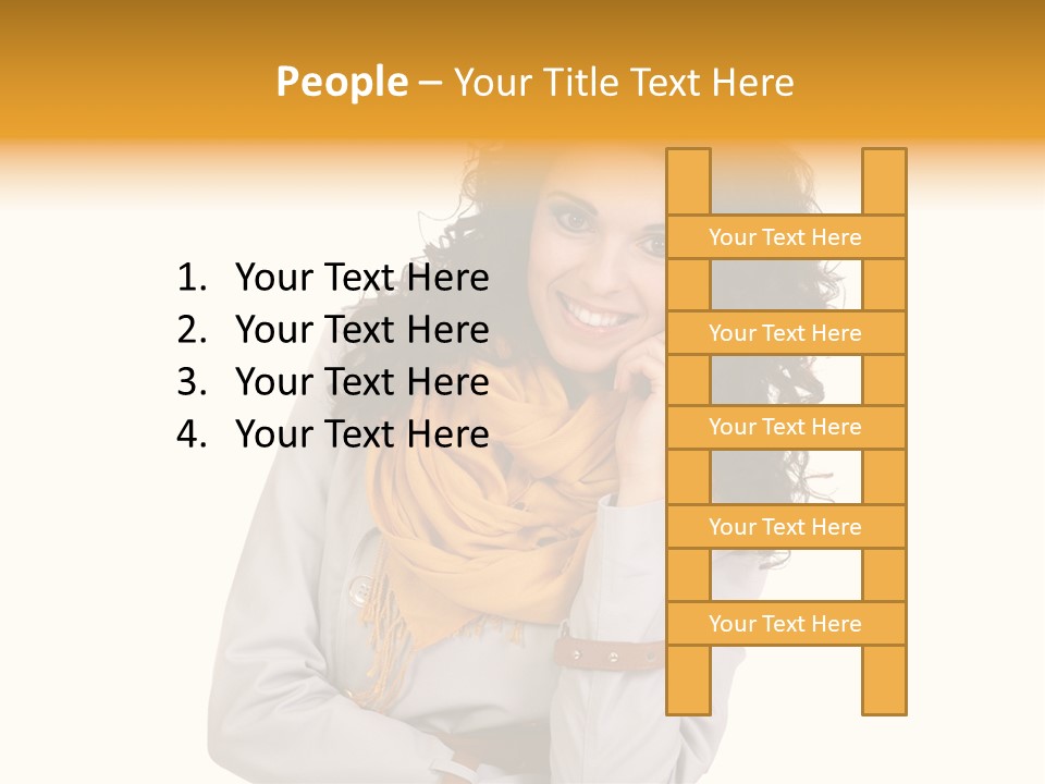 Eyes Woman One PowerPoint Template