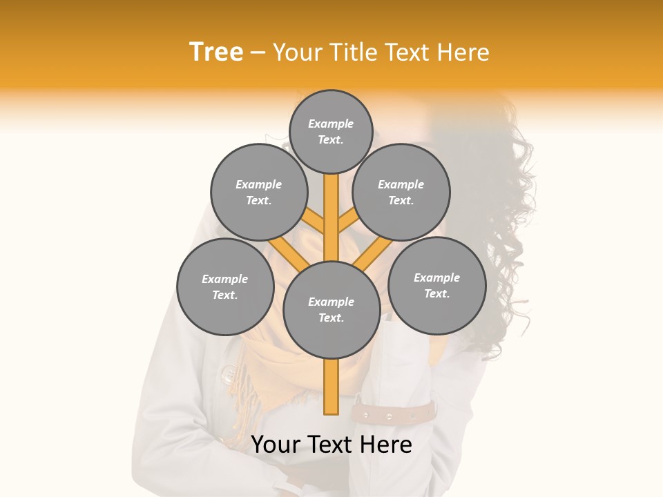 Eyes Woman One PowerPoint Template