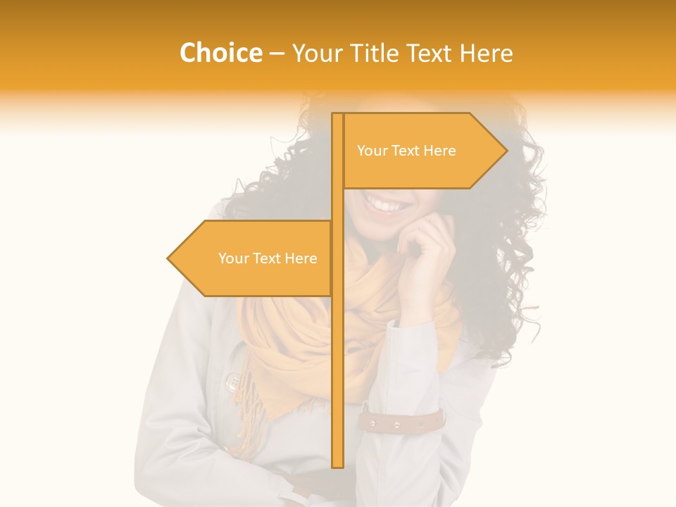 Eyes Woman One PowerPoint Template