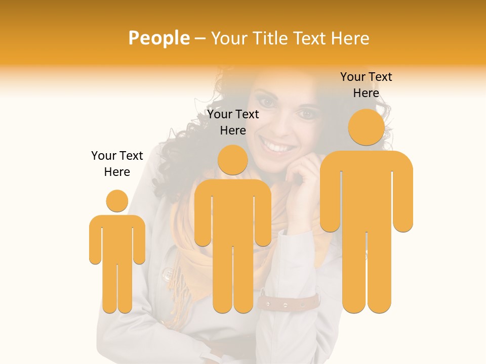 Eyes Woman One PowerPoint Template