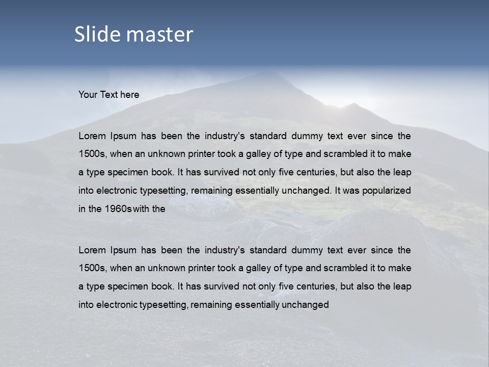Fishing Park Village PowerPoint Template