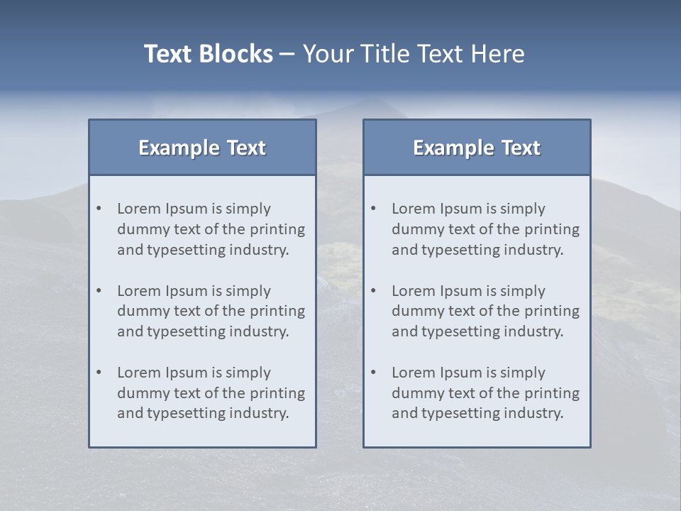 Fishing Park Village PowerPoint Template