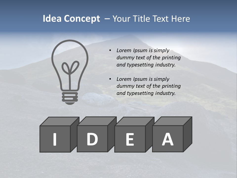 Fishing Park Village PowerPoint Template