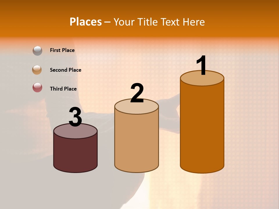 A Woman Sitting In A Yoga Position With Her Hands In The Air PowerPoint Template