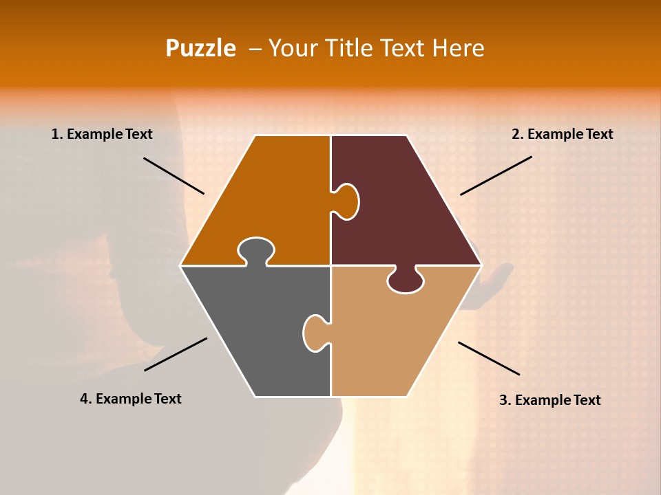 A Woman Sitting In A Yoga Position With Her Hands In The Air PowerPoint Template