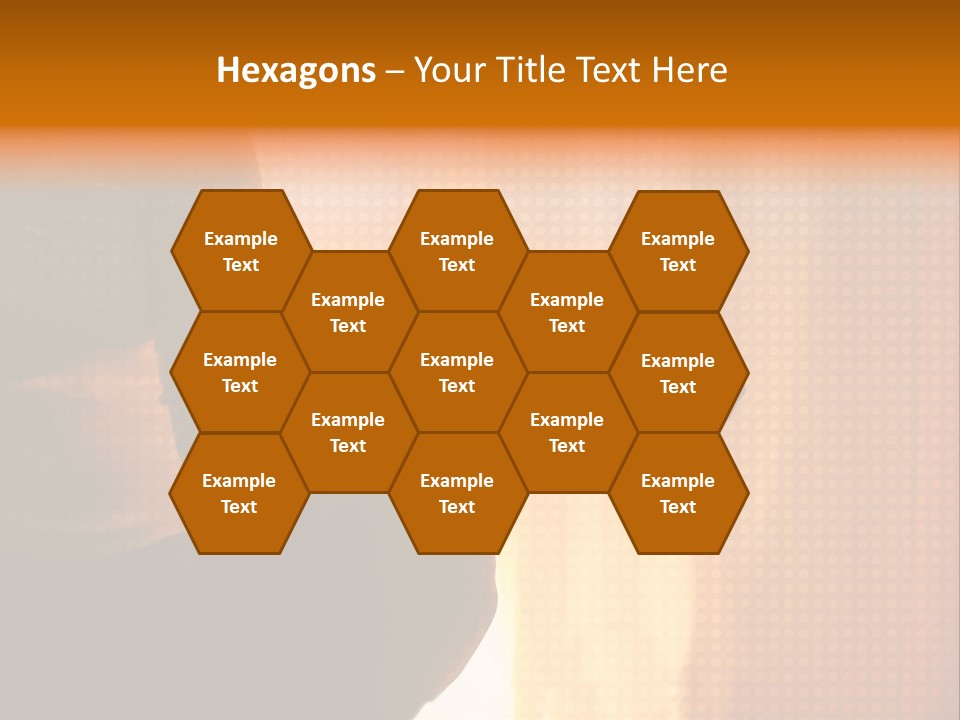 A Woman Sitting In A Yoga Position With Her Hands In The Air PowerPoint Template