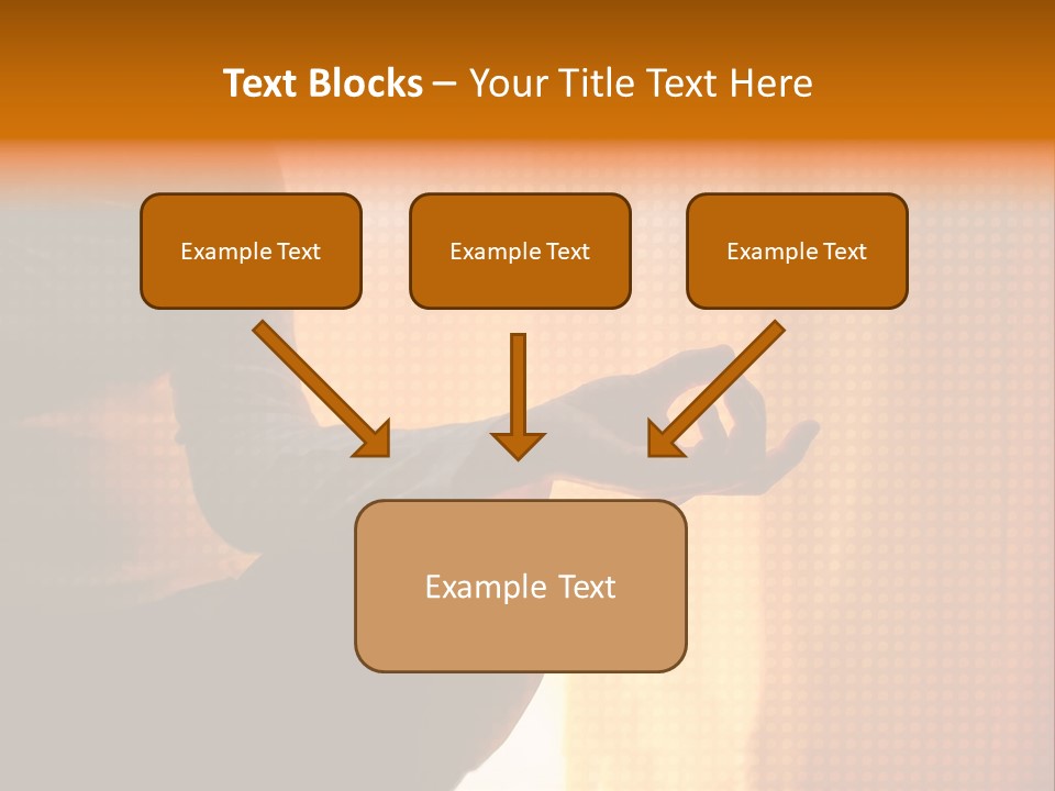 A Woman Sitting In A Yoga Position With Her Hands In The Air PowerPoint Template