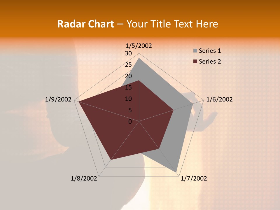 A Woman Sitting In A Yoga Position With Her Hands In The Air PowerPoint Template