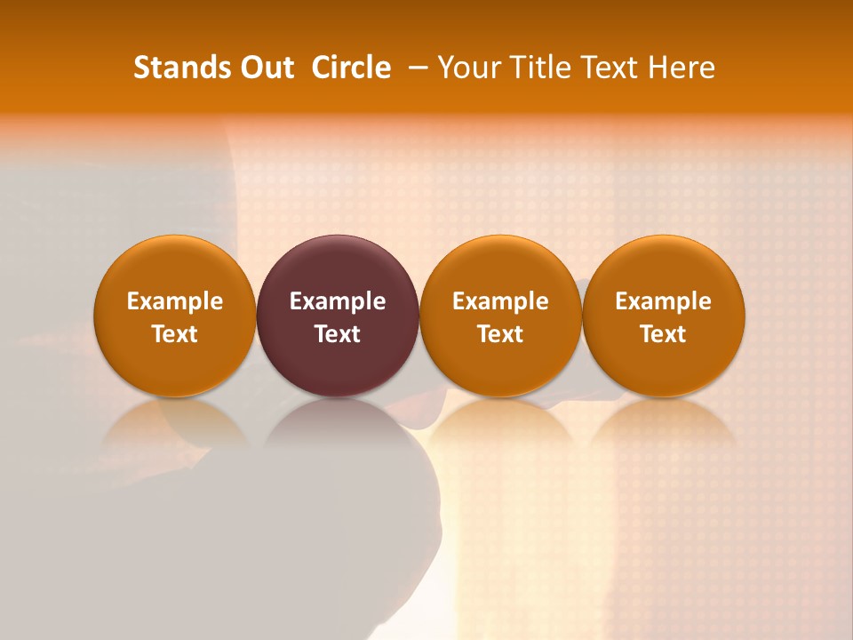 A Woman Sitting In A Yoga Position With Her Hands In The Air PowerPoint Template