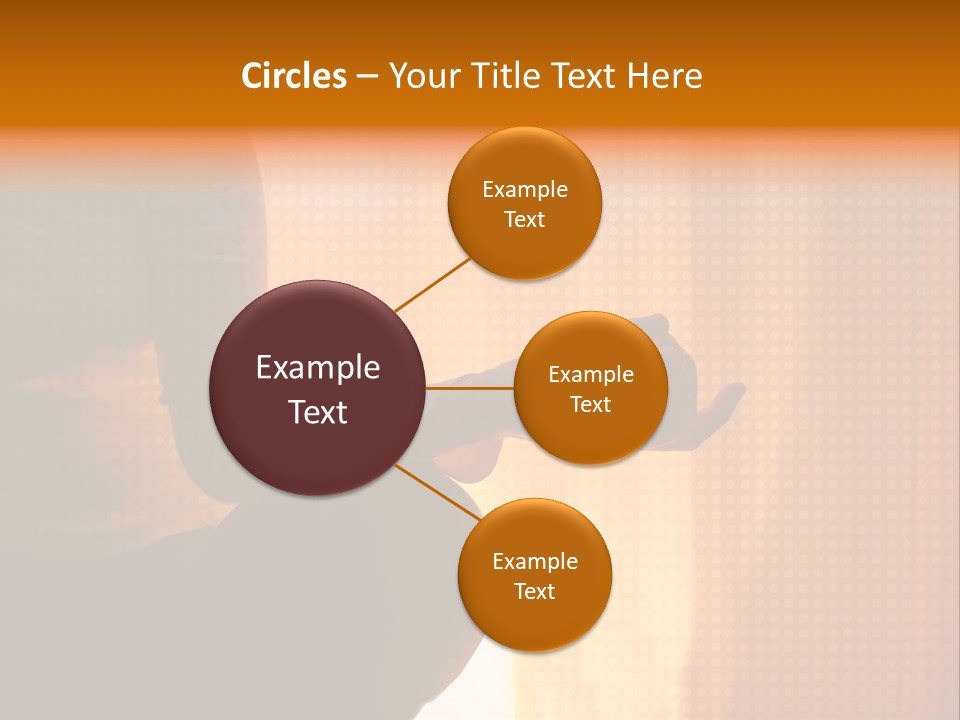 A Woman Sitting In A Yoga Position With Her Hands In The Air PowerPoint Template