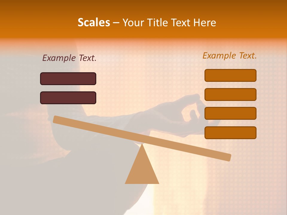 A Woman Sitting In A Yoga Position With Her Hands In The Air PowerPoint Template