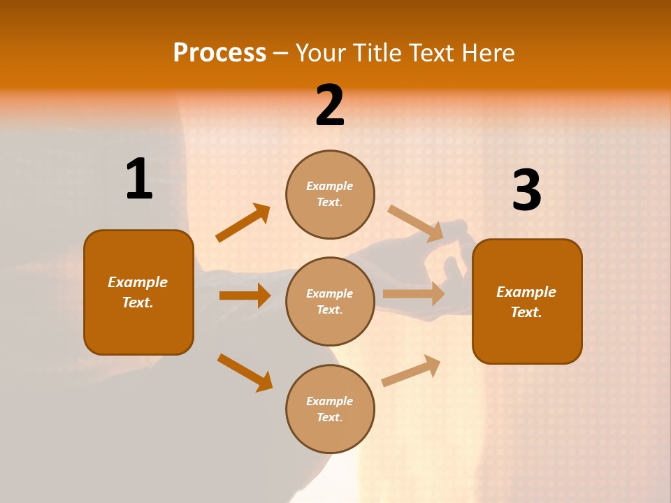 A Woman Sitting In A Yoga Position With Her Hands In The Air PowerPoint Template