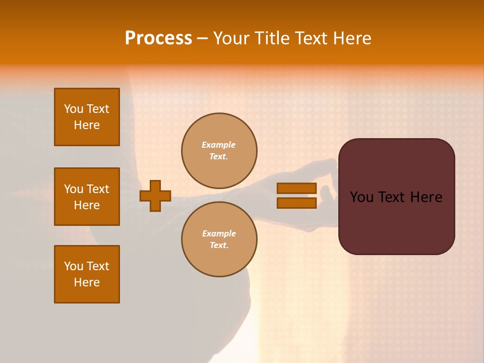 A Woman Sitting In A Yoga Position With Her Hands In The Air PowerPoint Template