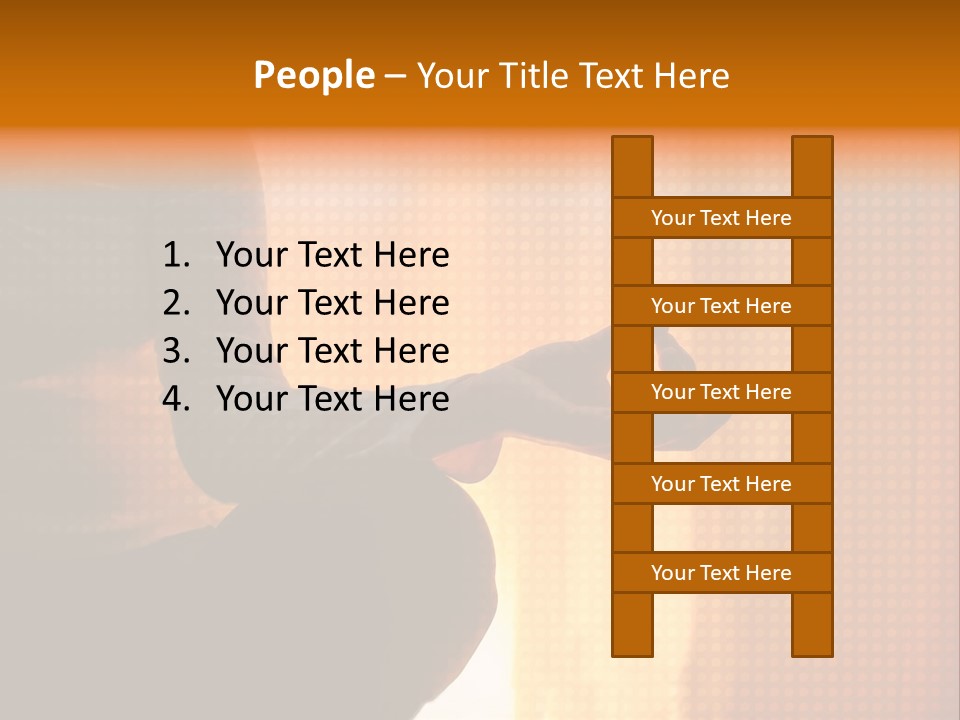 A Woman Sitting In A Yoga Position With Her Hands In The Air PowerPoint Template