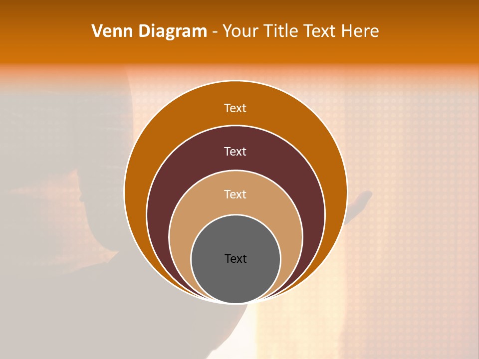 A Woman Sitting In A Yoga Position With Her Hands In The Air PowerPoint Template