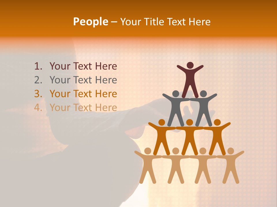 A Woman Sitting In A Yoga Position With Her Hands In The Air PowerPoint Template