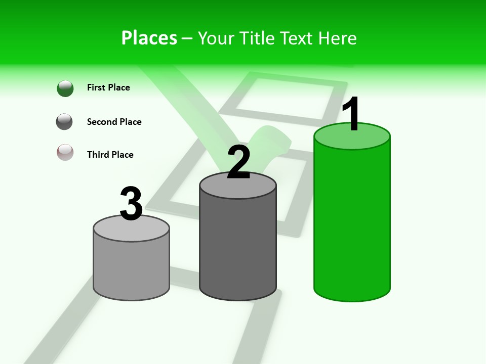 Selection White Symbol PowerPoint Template