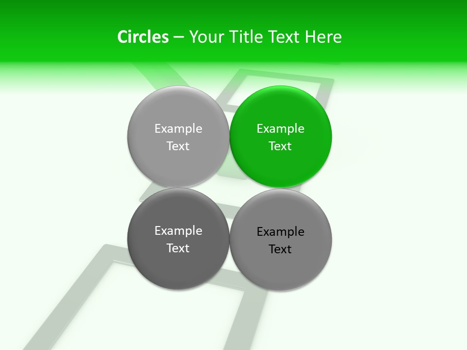 Selection White Symbol PowerPoint Template