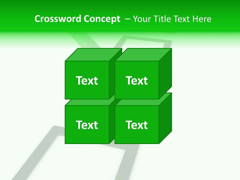 Selection White Symbol PowerPoint Template