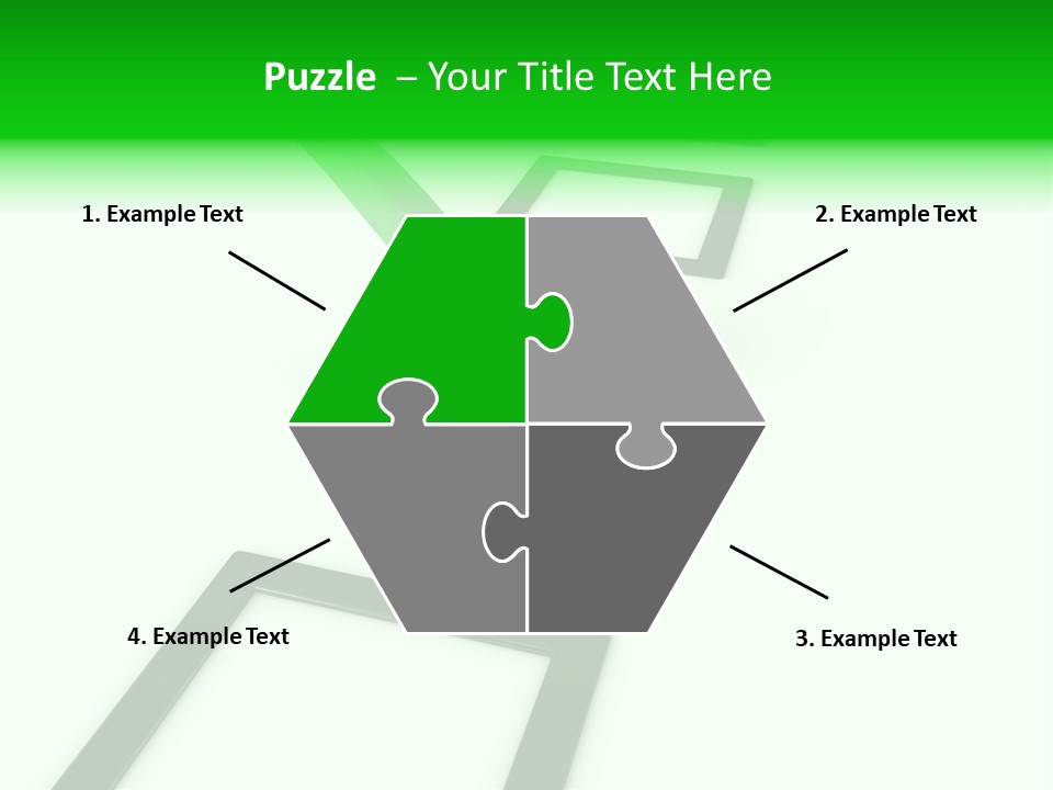 Selection White Symbol PowerPoint Template