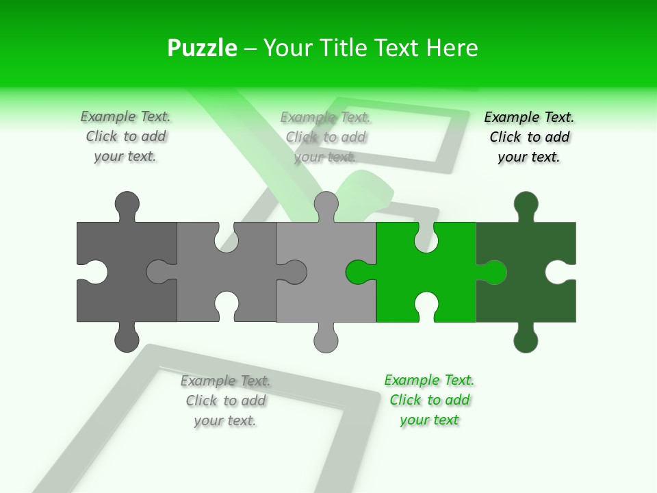 Selection White Symbol PowerPoint Template