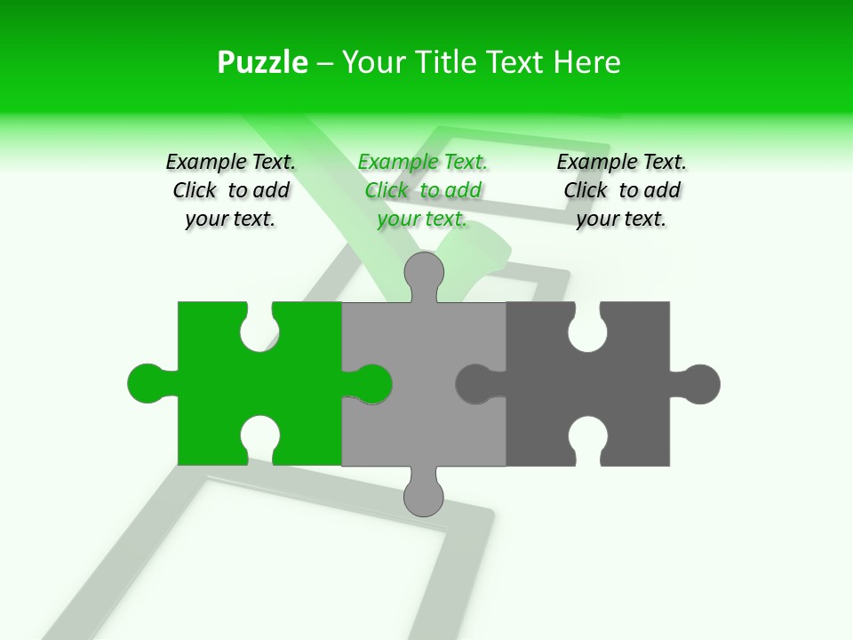 Selection White Symbol PowerPoint Template