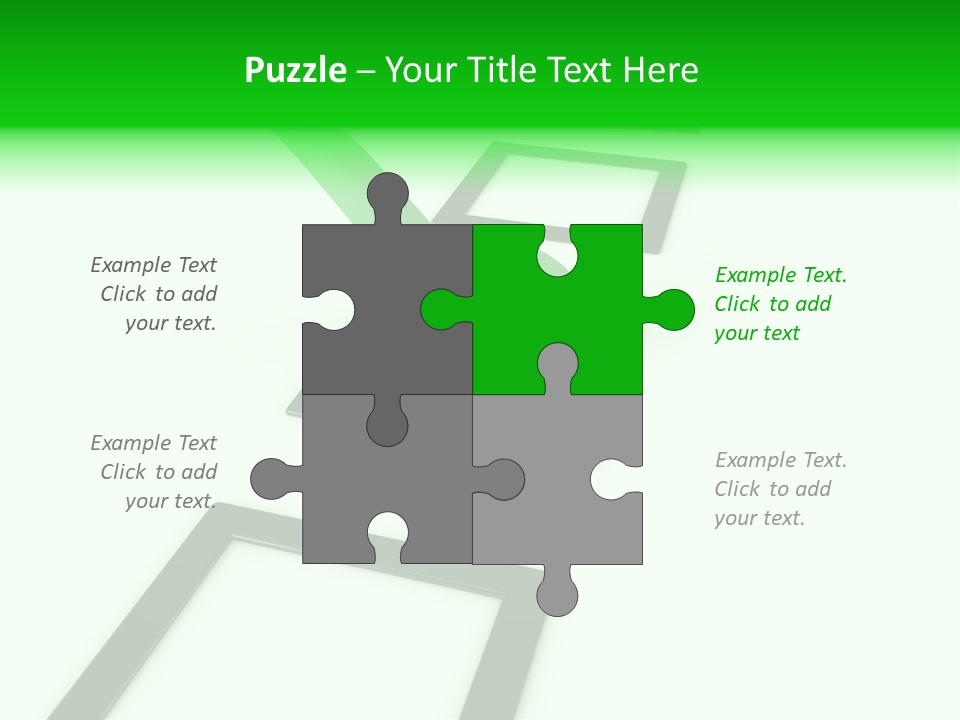 Selection White Symbol PowerPoint Template