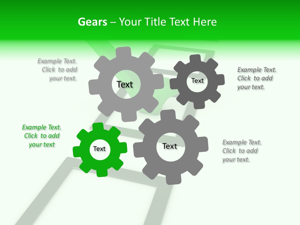 Selection White Symbol PowerPoint Template