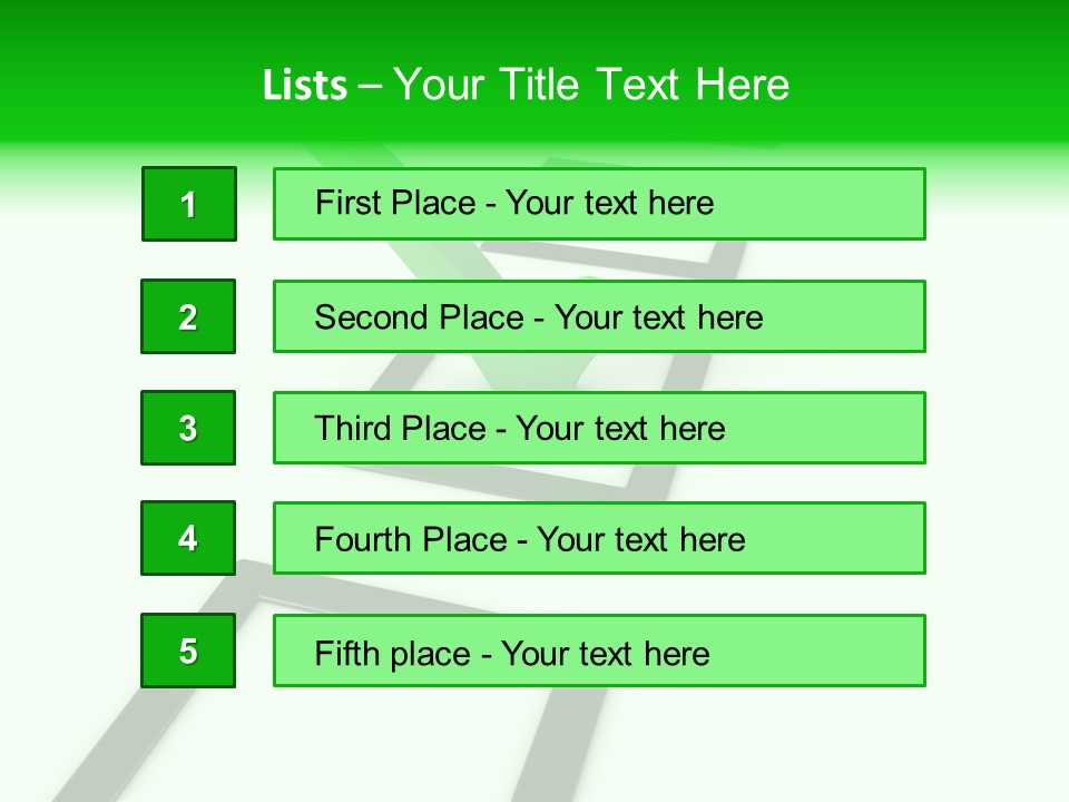 Selection White Symbol PowerPoint Template