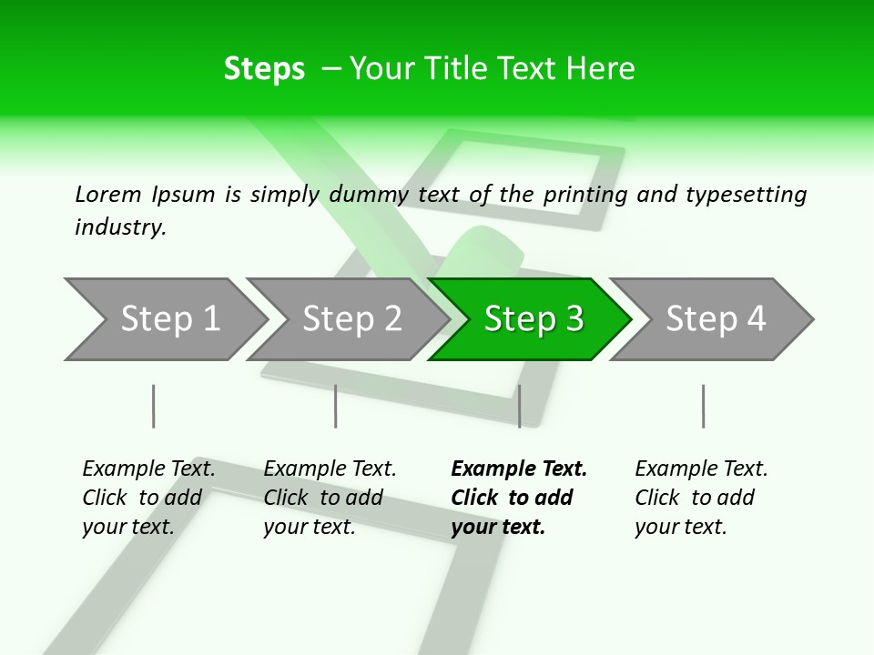 Selection White Symbol PowerPoint Template