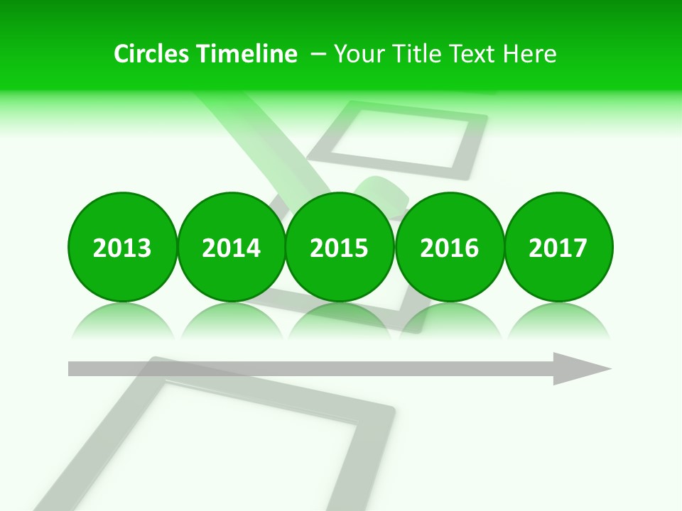 Selection White Symbol PowerPoint Template