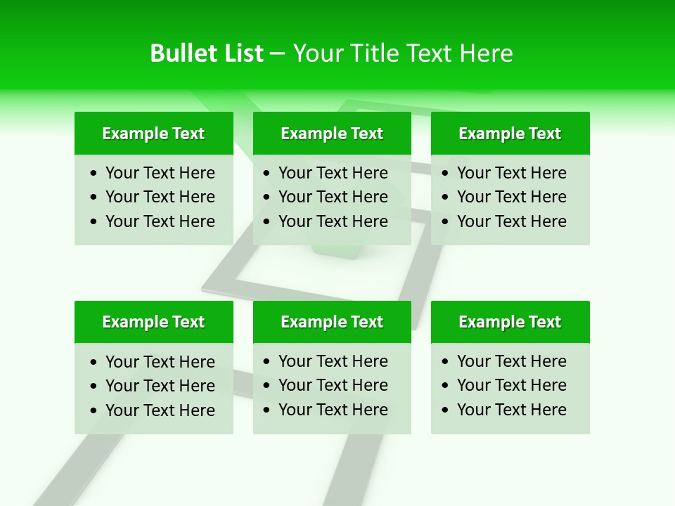 Selection White Symbol PowerPoint Template