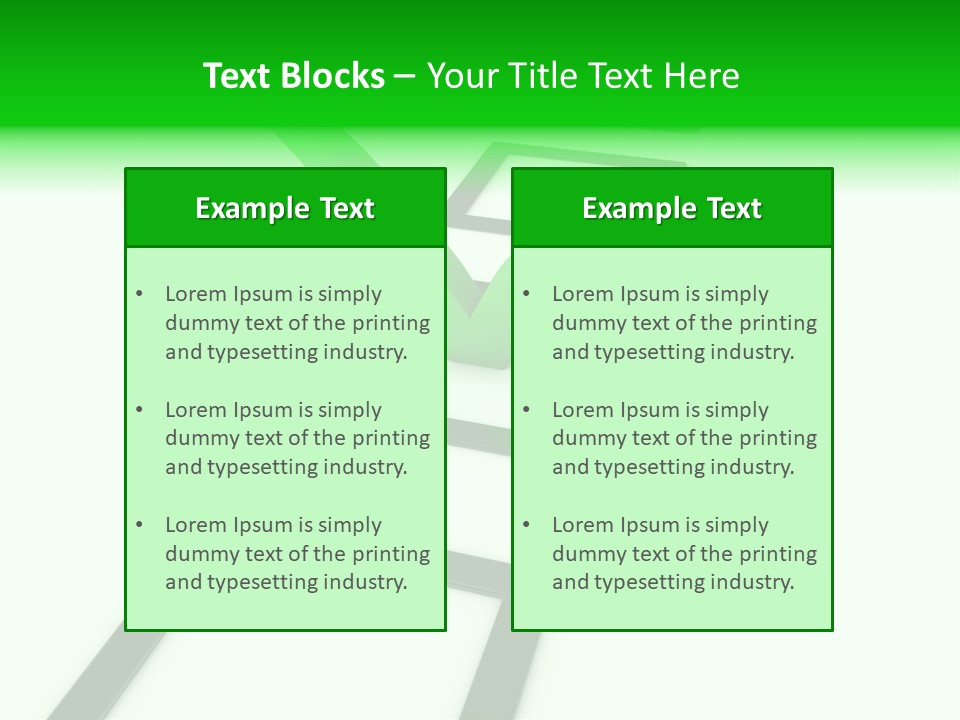 Selection White Symbol PowerPoint Template