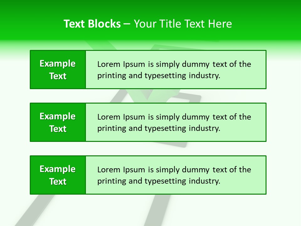Selection White Symbol PowerPoint Template