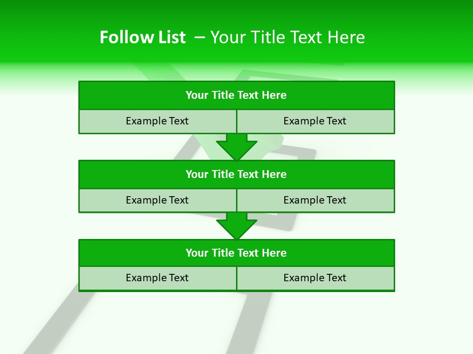 Selection White Symbol PowerPoint Template