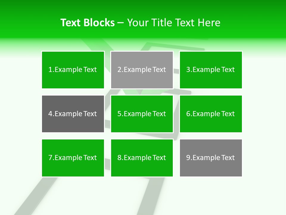 Selection White Symbol PowerPoint Template
