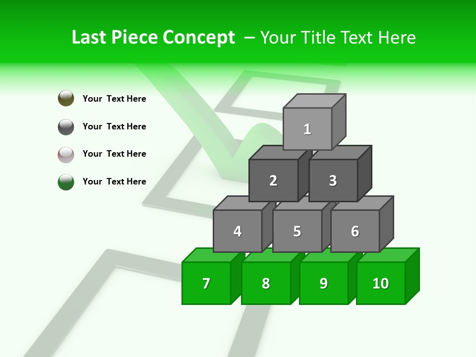 Selection White Symbol PowerPoint Template