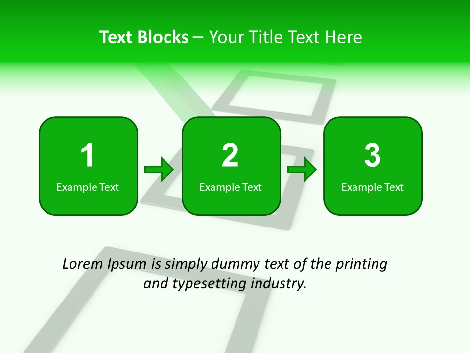 Selection White Symbol PowerPoint Template