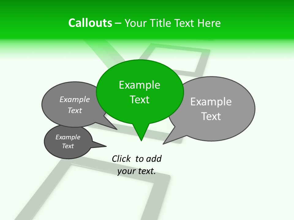 Selection White Symbol PowerPoint Template
