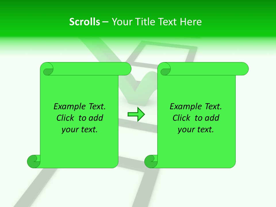 Selection White Symbol PowerPoint Template