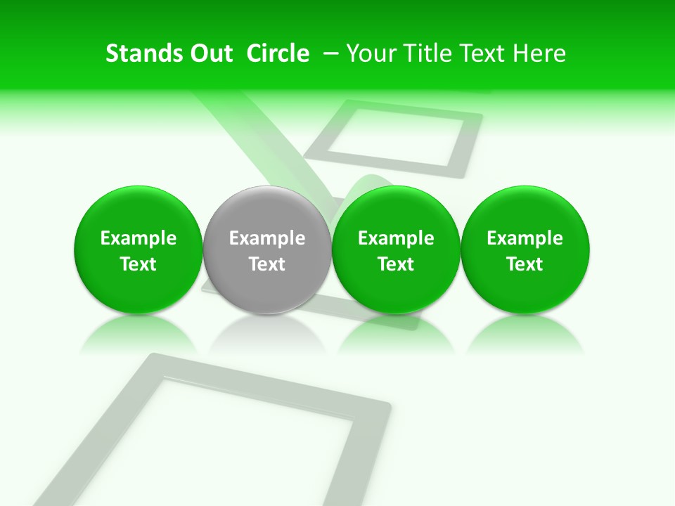 Selection White Symbol PowerPoint Template