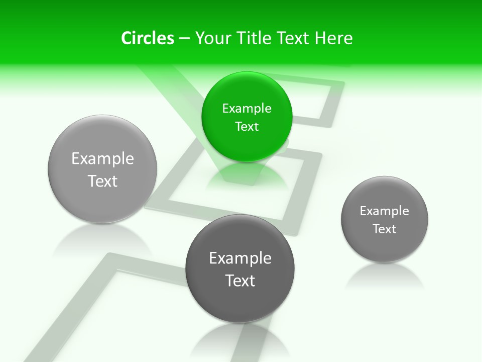 Selection White Symbol PowerPoint Template