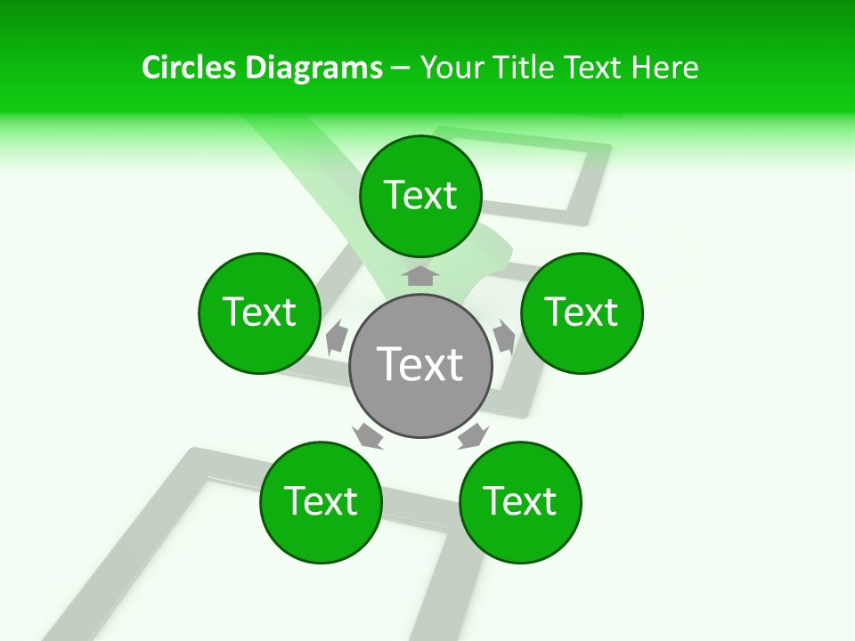 Selection White Symbol PowerPoint Template