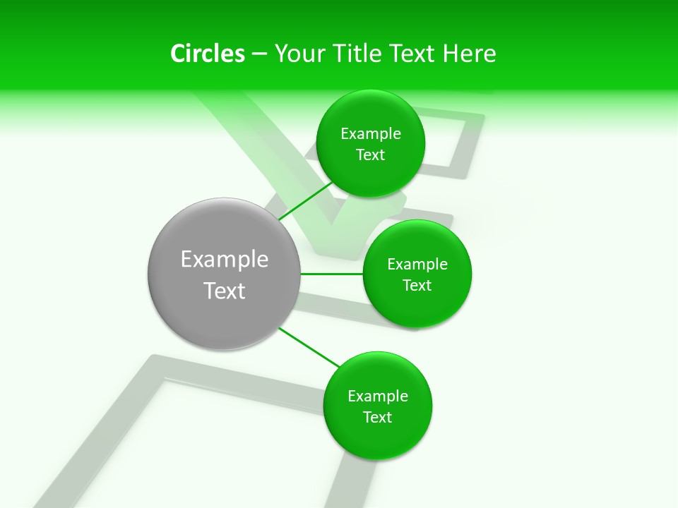 Selection White Symbol PowerPoint Template