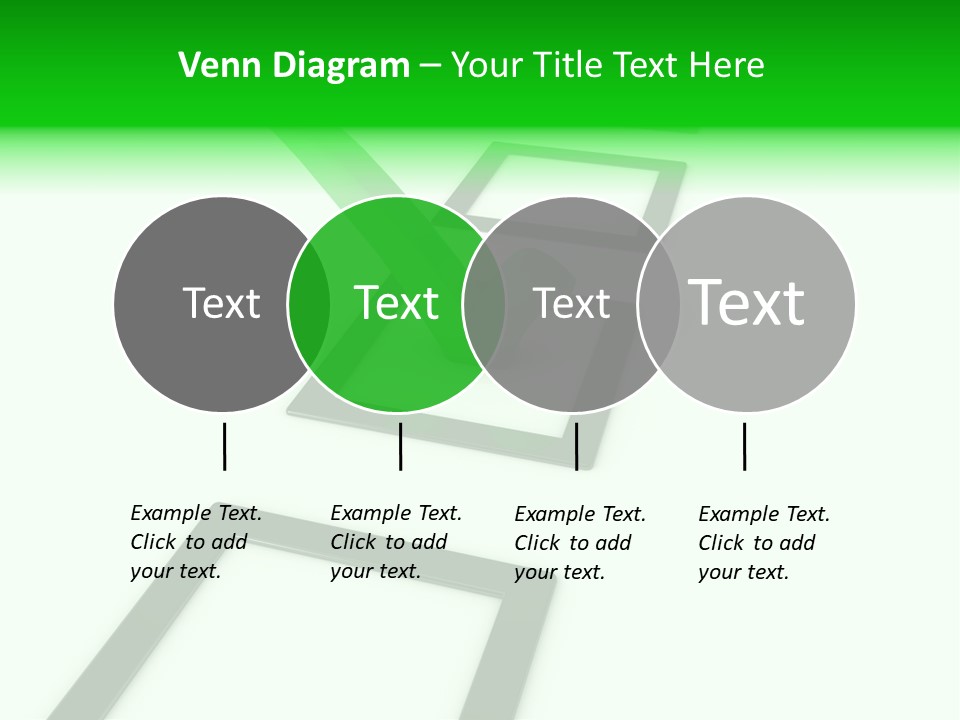 Selection White Symbol PowerPoint Template
