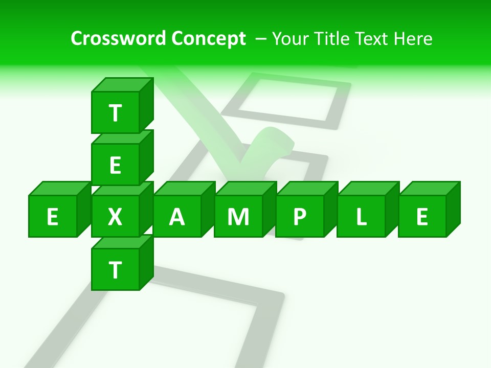 Selection White Symbol PowerPoint Template
