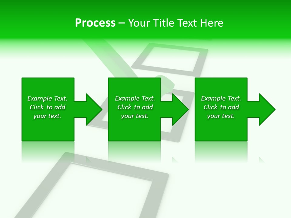 Selection White Symbol PowerPoint Template